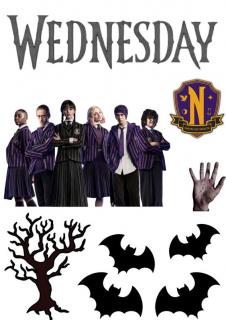 jedlý papír - Wednesday (velikost A4)