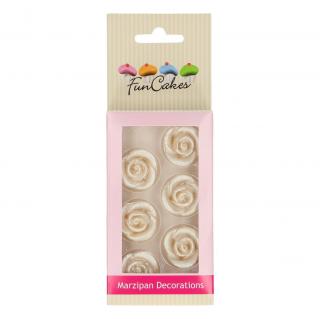 Marcipánové růžičky perleťové Funcakes (Funcakes)