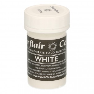 Pastelová gelová barva Sugarflair (25 g) White