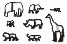 Patchwork Safari Silhouette Set (Safari zvířata)
