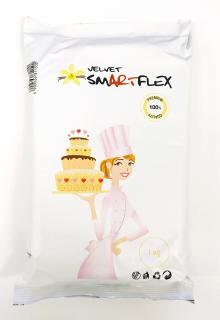 Smartflex Velvet Vanilka 1 kg v sáčku  ((Potahovací a modelovací hmota na dorty))