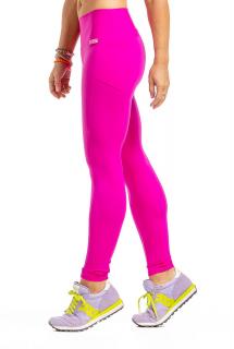 Dámské legíny s kapsami růžové Legíny velikost: XXL/XXXL
