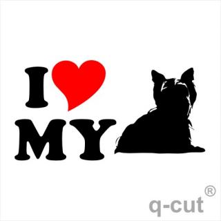 I LOVE MY Jorkšír (samolepka Yorkshire Terrier)