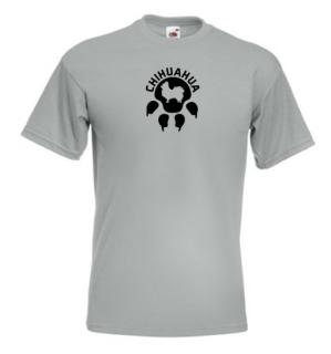 tričko Čivava dlouhosrstá - stopa (triko chihuahua longhair)