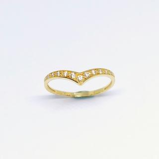 Zlatý prsten 0,95g 585/1000