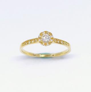 Zlatý prsten 1,20g 585/1000