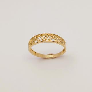 Zlatý prsten 1,25g 585/1000