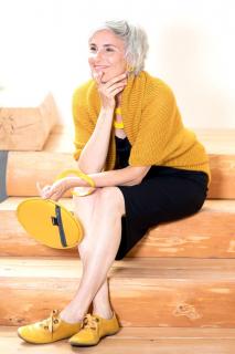 COCOON CARDIGAN BARVA: yellow