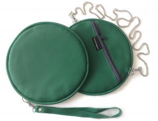 Extravagart.circlebag jednobarevná kabelka BARVA: dark green