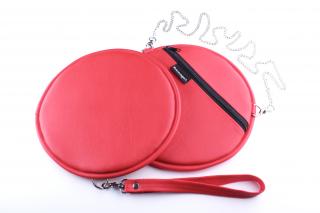 Extravagart.circlebag jednobarevná kabelka BARVA: red