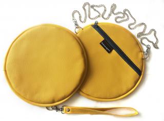 Extravagart.circlebag jednobarevná kabelka BARVA: yellow
