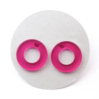 Extravagart.colorcircles - 2 cm Barva: pink transparent