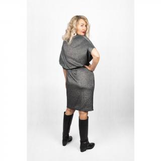 Šaty Extravagart.METROPOLIS STAR - SILVER VELIKOST: L-XL