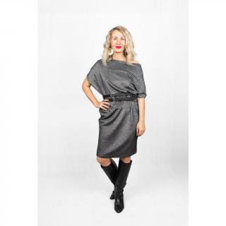 Šaty Extravagart.METROPOLIS STAR - SILVER VELIKOST: S-M