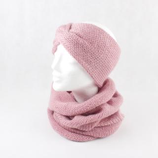 SET čelenka + nákrčník Extravagart.BASIC BARVA: soft pink