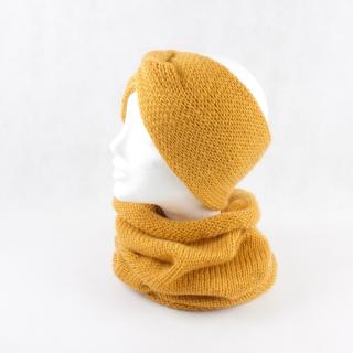 SET čelenka + nákrčník Extravagart.BASIC BARVA: yellow