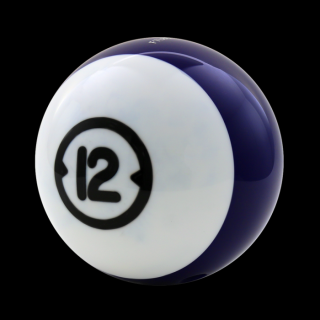 Bowlingová koule ve stylu kulečníkové koule - 12 lbs. - vrtané (BOWL BALL, BILL #12 L          )