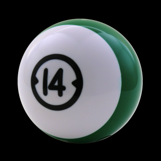 Bowlingová koule ve stylu kulečníkové koule - 14 lbs. - vrtané (BOWL BALL, BILL #14 XL        )