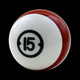 Bowlingová koule ve stylu kulečníkové koule - 15 bs. - vrtané (BOWL BALL, BILL #15 XL    )