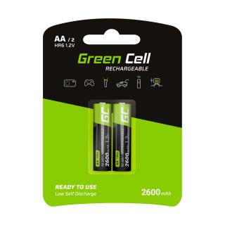 2ks nabíjecích baterií AA 2600mAh HR6