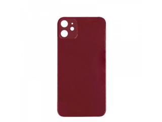 Back Cover Glass + Big Camera Hole pro Apple iPhone 11 (RED )