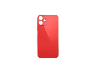Back Cover Glass + Big Camera Hole pro Apple iPhone 12 Red