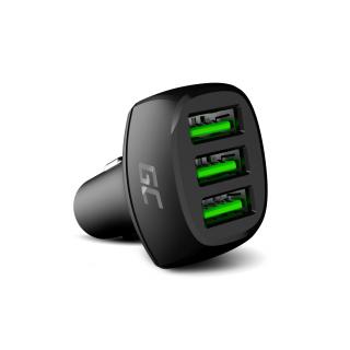 Green Cell GC PowerRide Autonabíječka 3xUSB 54W 18W s Ultra Charge