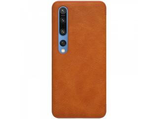 Nillkin Qin Leather Case pro Xiaomi Mi 10 Pro Brown