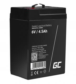 Olověná baterie 6V AGM, kapacita: 4Ah, 4.5Ah, 5Ah Kapacita: 4.5Ah