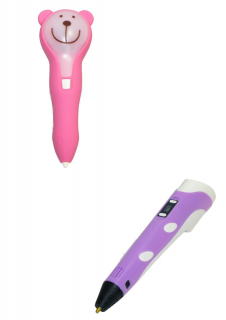 Pero pro 3D tisk 1+1 Barva: Fialová (dospělý) + Růžová (dítě)