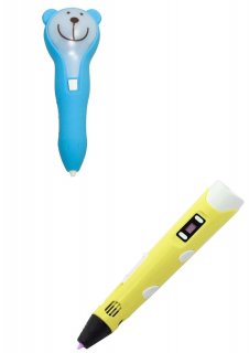Pero pro 3D tisk 1+1 Barva: Žlutá (dospělý) + Modrá (dítě)