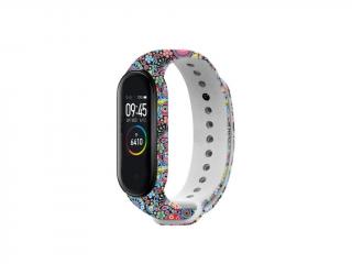 Řemínek pro Xiaomi Mi Band 3 / 4  RŮZNÉ MOTIVY! Barva: Karneval