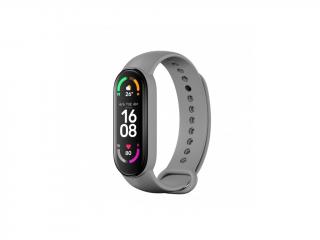 Řemínek pro Xiaomi Mi Band 5/6/7  RŮZNÉ MOTIVY Barva: Ocelově šedá