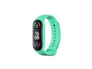 Řemínek pro Xiaomi Mi Band 5/6/7  RŮZNÉ MOTIVY Barva: Zelenomodrá