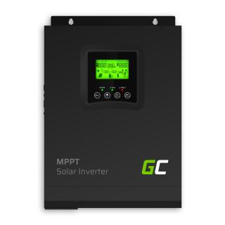 Solární UPS měnič napětí s MPPT, solární nabíječka 12V/230V 1000AV/1000W - čistá sinusoida