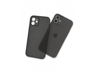Ultra Thin TPU Matte Case for iPhone 13 Pro Max Transparent Black