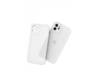 Ultra Thin TPU Matte Case for iPhone 13 Pro Max Transparent White
