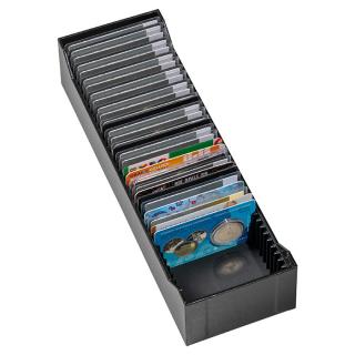 Archivní box Logic na 40 zlatých slitků v blistrech nebo mincovních kartách Čern