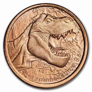 Měděná mince 1 oz T-Rex Tyrannosaurus Rex