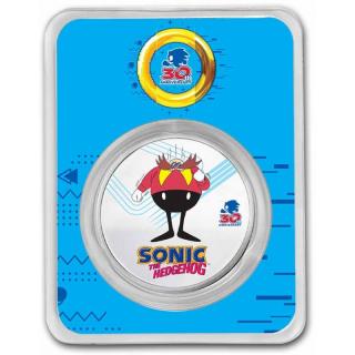 NIUE Stříbrná mince Sonic Dr. Eggman 30. výročí SEGA 1 oz 2021