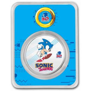 NIUE Stříbrná mince Sonic Hedgehog 30. výročí SEGA 1 oz 2021