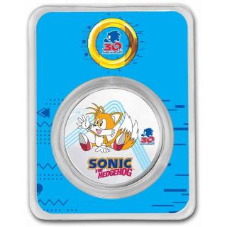 NIUE Stříbrná mince Sonic Tails 30. výročí SEGA 1 oz 2021