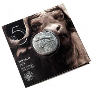 SOUTH AFRICAN MINT Stříbrná mince Sam Big Five Buffalo Rand 5 1 oz 2020