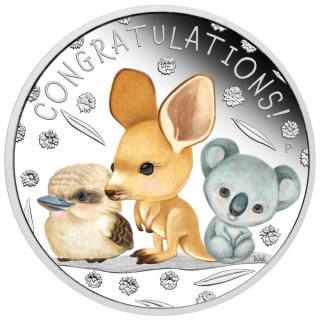 Stříbrná mince 1/2 oz Kangaroo Dreaming Down Under 2021 Proof