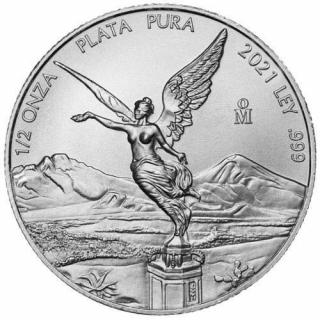 Stříbrná mince 1/2 oz Libertad Mexico 2020