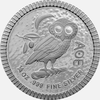 Stříbrná mince 1/4 oz Owl of Athens 2022