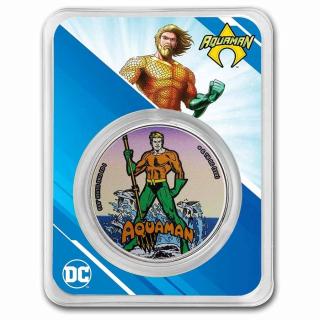 Stříbrná mince 1 oz Aquaman DC Comics 2022