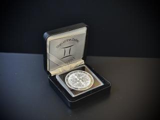 Stříbrná mince 1 oz Blíženci Zodiac Limitovaná edice