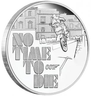 Stříbrná mince 1 oz James Bond 007 Není čas zemřít 2021 Proof