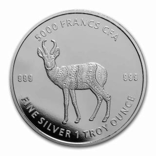 Stříbrná mince 1 oz Mandala Antilopa 2021 BU